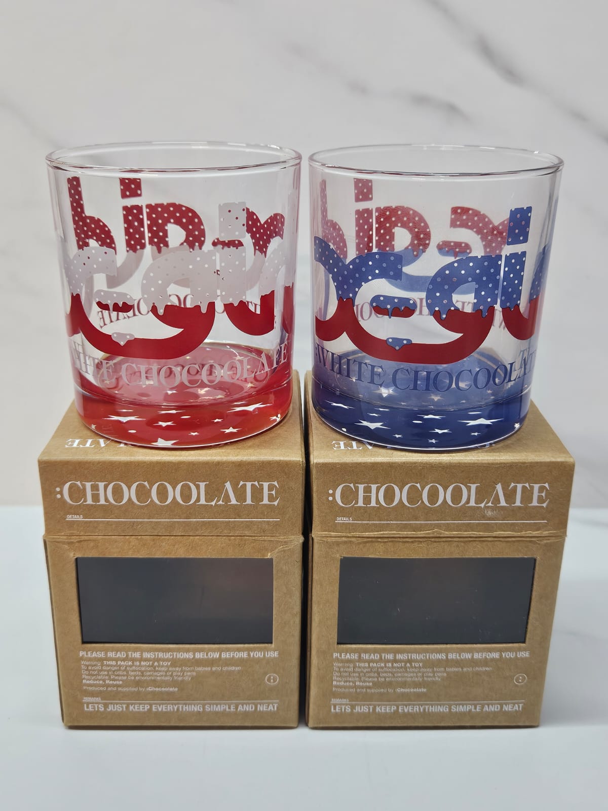 Chocoolate x X-girl crossover 玻璃杯一對