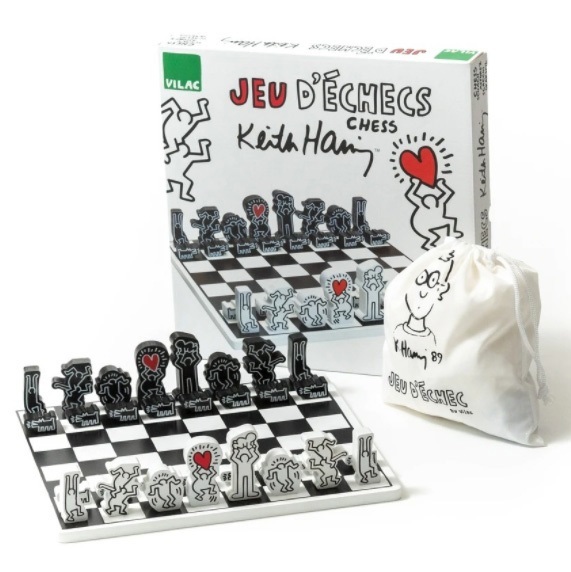 Keith Haring wooden chess set 國際象棋西洋棋