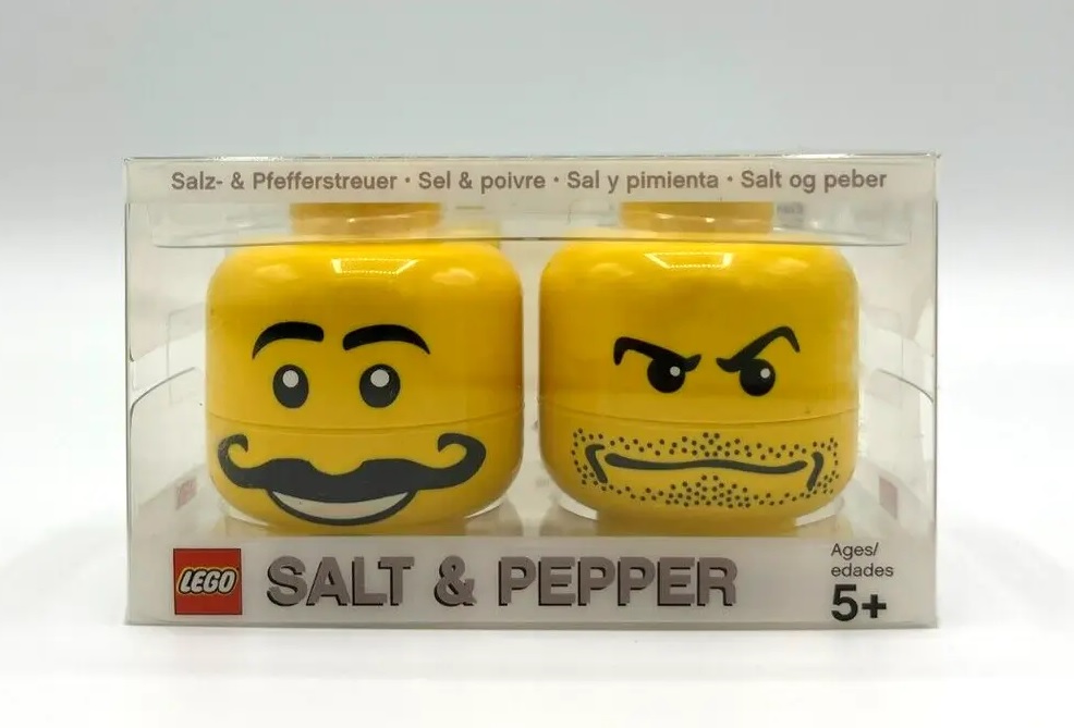 LEGO Head Salt & Pepper Shaker Set 英國樂高頭鹽&胡椒粉調味樽