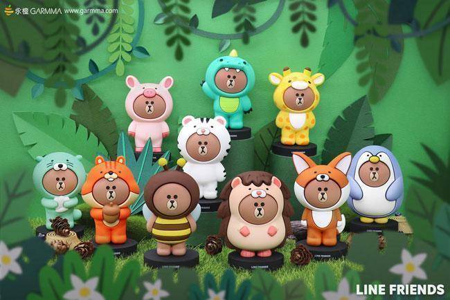 GARMMA LINE FRIENDS 叢林系列 盒玩公仔