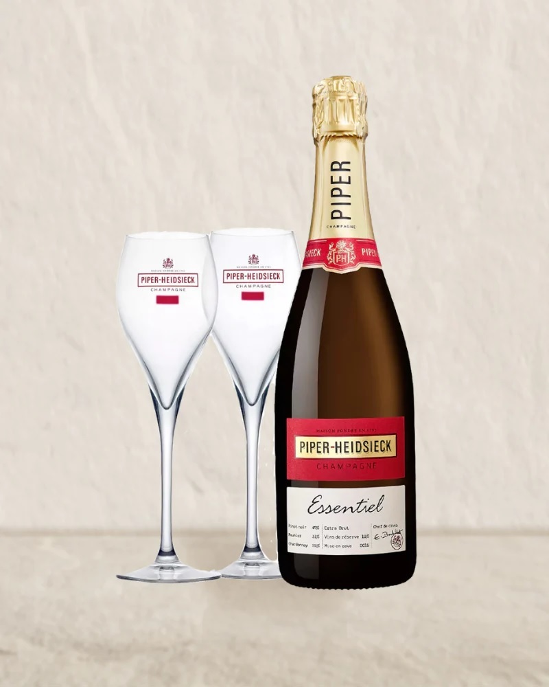 Piper-Heidsieck Brut NV (單支禮盒裝連兩隻香檳杯)