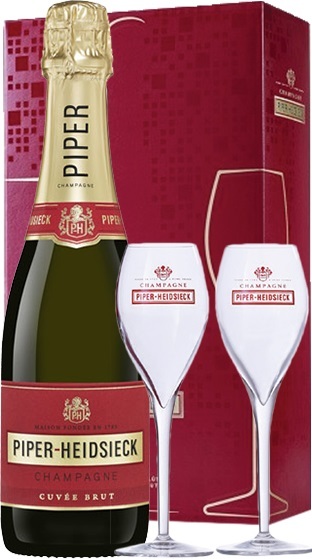 Piper-Heidsieck Brut NV (單支禮盒裝連兩隻香檳杯) - Image 2